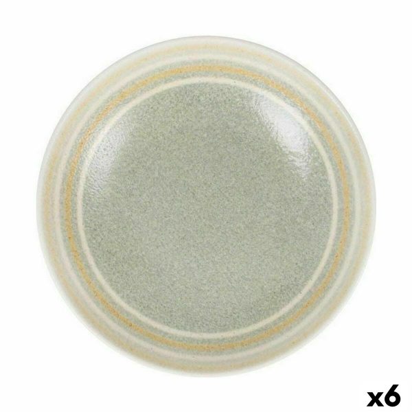 Deep Plate Santa Clara Kenia Porcelain Ø 20,5 cm (6 Units) For Cheap