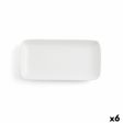 Serving Platter Ariane Vital Coupe Rectangular Ceramic White (28 x 14 cm) (6 Units) Sale