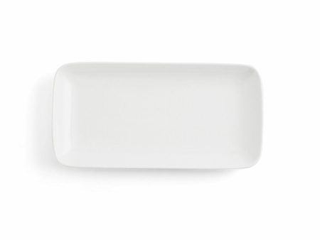 Serving Platter Ariane Vital Coupe Rectangular Ceramic White (28 x 14 cm) (6 Units) Sale