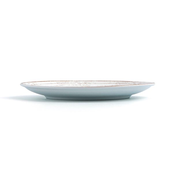 Flat plate Ariane Tornado Ceramic Bicoloured (Ø 18 cm) (12 Units) Discount