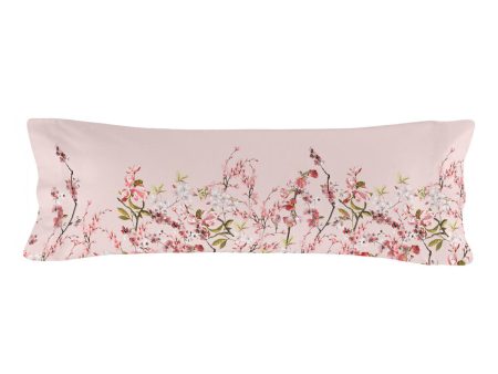 Pillowcase HappyFriday Chinoiserie rose Multicolour 45 x 110 cm For Sale