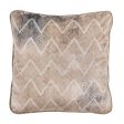 Cushion Beige Geometric 45 x 45 cm Squared For Cheap