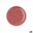 Flat plate Ariane Oxide Ceramic Red (Ø 24 cm) (6 Units) For Cheap