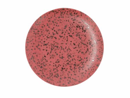 Flat plate Ariane Oxide Ceramic Red (Ø 24 cm) (6 Units) For Cheap