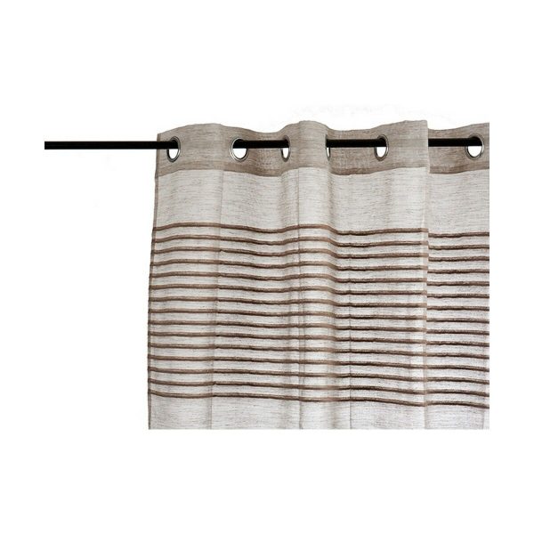 Curtain Stripes Brown 6 Units (140 x 0,1 x 260 cm) Hot on Sale