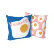 Cushion cover HappyFriday Aware Yummy Multicolour 50 x 50 cm Supply