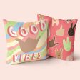 Cushion cover HappyFriday Aware Good vibes  Multicolour 50 x 50 cm 2 Pieces Fashion