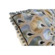 Cushion DKD Home Decor Beige Blue (60 x 20 x 60 cm) on Sale