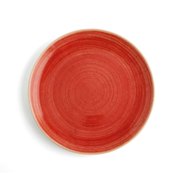 Flat plate Ariane Terra Ceramic Red (Ø 31 cm) (6 Units) For Sale