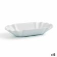 Snack tray Quid Gastro Fun White Ceramic 20,5 x 11 x 3,5 cm (12 Units) (Pack 12x) Cheap