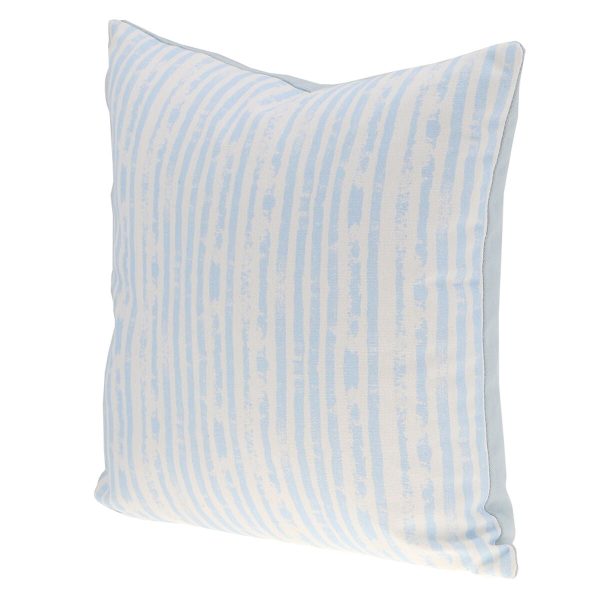 Cushion DKD Home Decor Stripes Blue White 45 x 15 x 45 cm Mediterranean Discount