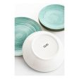 Dinnerware Set Quid Montreal Ceramic Turquoise Stoneware 18 Pieces Discount