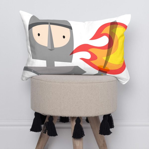 Cushion cover HappyFriday Mr Fox Knight Multicolour 50 x 30 cm Cheap