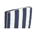 Cushion DKD Home Decor White Navy Blue Stripes 42 x 4 x 115 cm For Discount