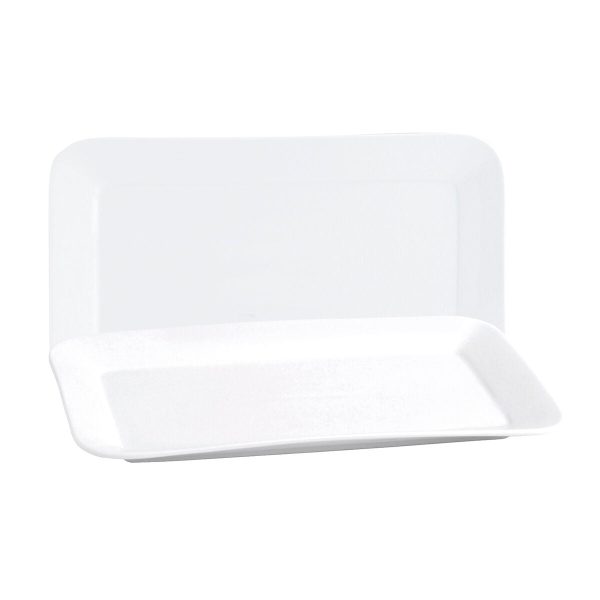 Serving Platter Quid Basic Rectangular Ceramic White (25,9 x 15 cm) (6 Units) Online now