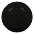 Underplate Inde Neat Black Porcelain Ø 32 cm Online Hot Sale