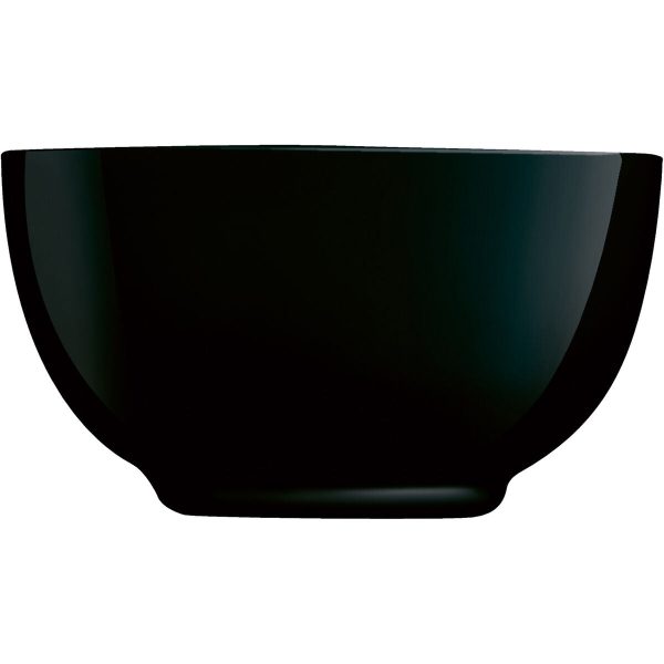 Bowl Luminarc Diwali Noir Black Glass Tempered glass 14,5 cm (24 Units) Online Sale