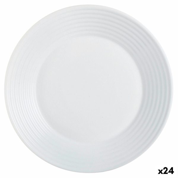 Deep Plate Luminarc Harena White Glass (Ø 23,5 cm) (24 Units) Online