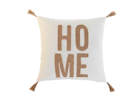 Cushion Home ESPRIT Beige Natural Boho 45 x 5 x 45 cm For Sale