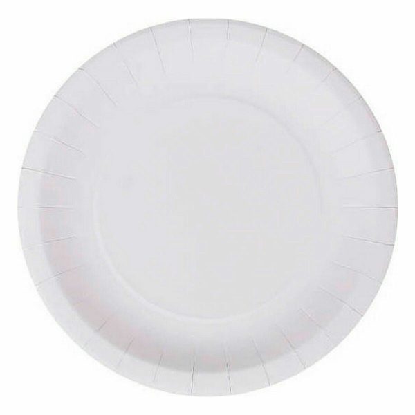 Plate set Algon Disposable Cardboard White 25 Pieces 20 cm (36 Units) Supply