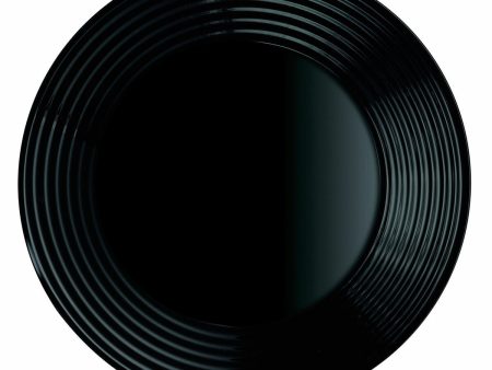 Deep Plate Luminarc Harena Black Glass (Ø 23,5 cm) (24 Units) Cheap