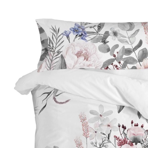 Pillowcase HappyFriday Delicate bouquet  Multicolour 45 x 155 cm For Cheap