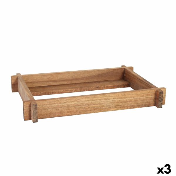 Holder Viejo Valle Acacia 26,5 x 16,2 x 4 cm (3 Units) Hot on Sale