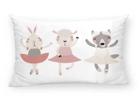 Cushion cover Kids&Cotton Lavi C Pink 30 x 50 cm For Sale