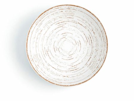 Deep Plate Ariane Tornado Ceramic Bicoloured (Ø 21 cm) (6 Units) Hot on Sale