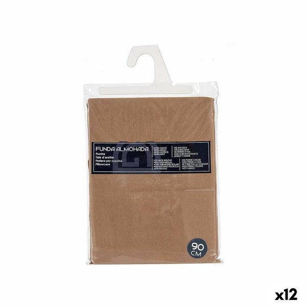 Pillowcase 45 x 0,3 x 90 cm Brown (12 Units) Hot on Sale