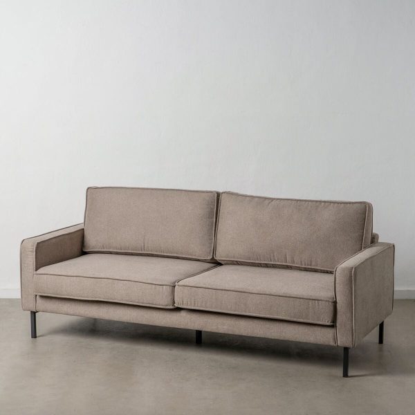 3-Seater Sofa Taupe 213 x 87 x 90 cm Online Sale