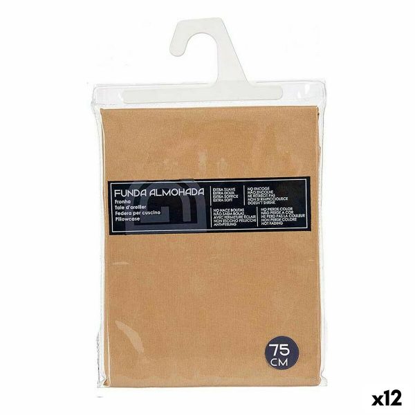 Pillowcase 45 x 0,2 x 70 cm Beige (12 Units) on Sale