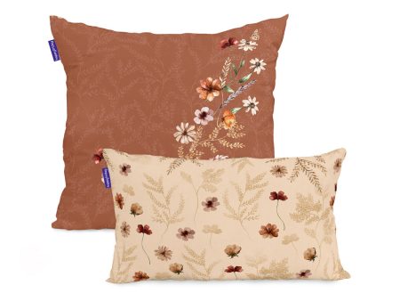 Cushion cover HappyFriday Wild Flowers Multicolour 2 Pieces Online Sale