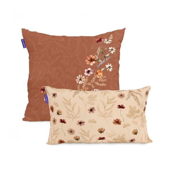 Cushion cover HappyFriday Wild Flowers Multicolour 2 Pieces Online Sale