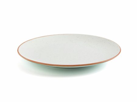 Flat plate Ariane Terra Ceramic Beige (24 cm) (6 Units) For Sale