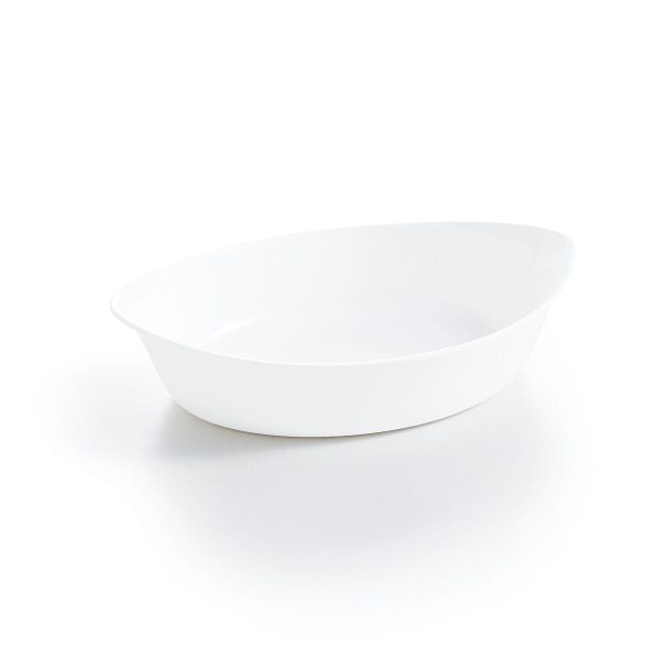 Serving Platter Luminarc Smart Cuisine Oval White Glass 25 x 15 cm (6 Units) Online