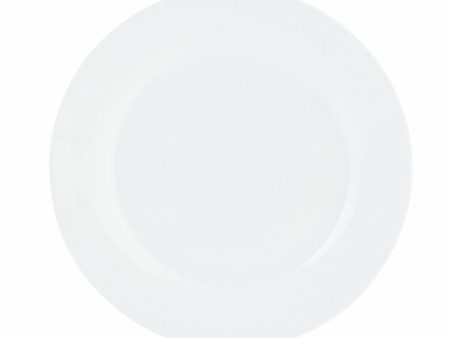 Flat Plate Quid Basic White Ceramic 23 cm (12 Units) For Cheap