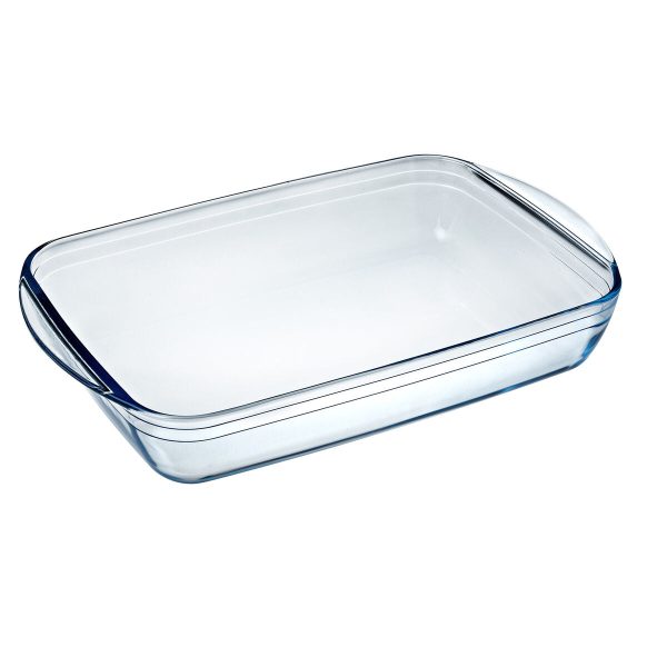 Serving Platter Pyrex Classic 4,6 L 40,3 x 26,3 x 7,3 cm Transparent Glass (6 Units) Online Sale