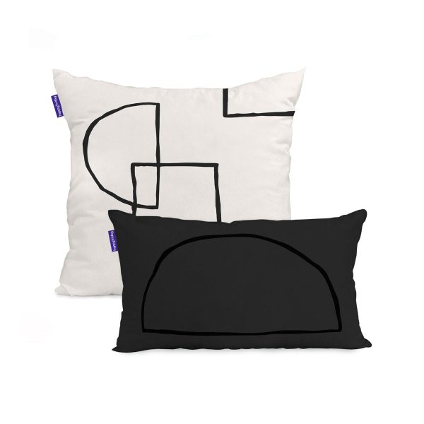 Cushion cover HappyFriday Blanc Serenity  Multicolour 2 Pieces Online now