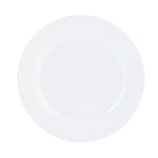 Flat Plate Quid Basic White Ceramic 23 cm (12 Units) For Cheap