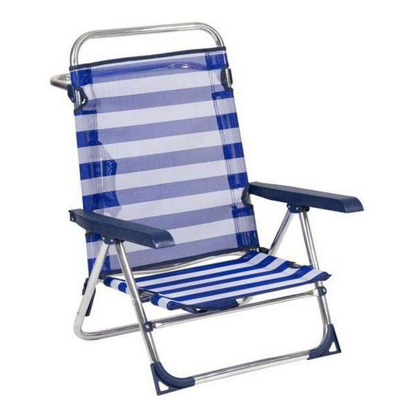 Beach Chair Alco 1 Aluminium Multi-position Foldable 79,5 x 59,5 x 56 cm (79,5 x 59,5 x 56 cm) Fashion