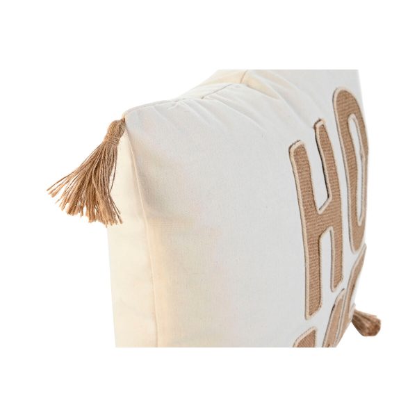 Cushion Home ESPRIT Beige Natural Boho 45 x 5 x 45 cm For Sale