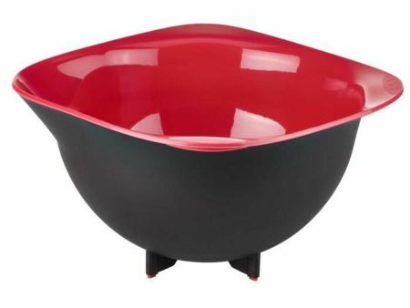 Mixing Bowl Tefal Black Red Brown Metal Fashion