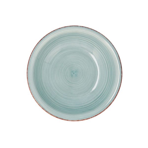 Deep Plate Quid Vita Aqua Ceramic Ø 21,5 cm (12 Units) Online