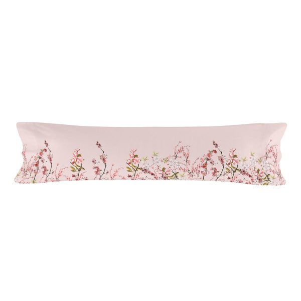 Pillowcase HappyFriday Chinoiserie rose Multicolour 45 x 155 cm Online Sale