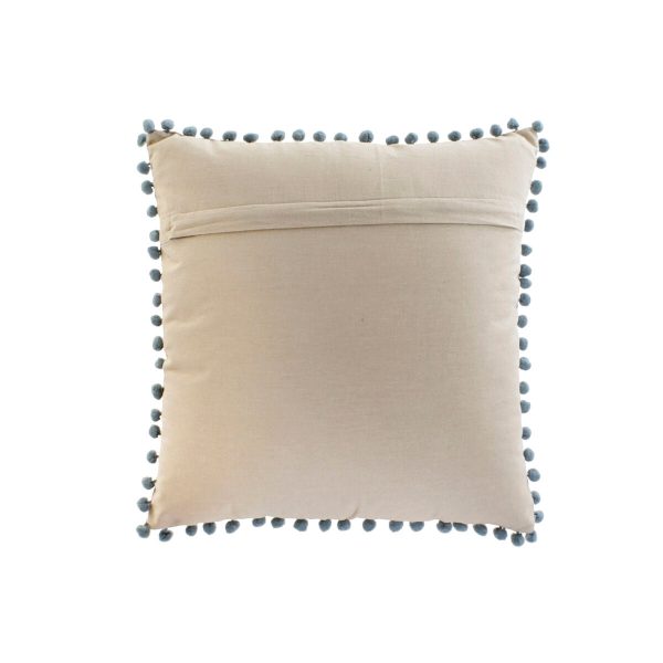 Cushion DKD Home Decor 40 x 15 x 40 cm Beige Blue For Cheap