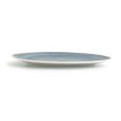 Flat Plate Ariane Terra Triangular Blue Ceramic Ø 29 cm (6 Units) Sale