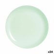 Flat Plate Luminarc Diwali Paradise Green Glass 25 cm (24 Units) Online now