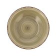 Deep Plate Quid Natura Vita Ceramic Green (ø 21,5 cm) (12 Units) Sale