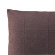 Cushion cover HappyFriday HF Living Square Felt Burgundy 50 x 50 cm For Discount